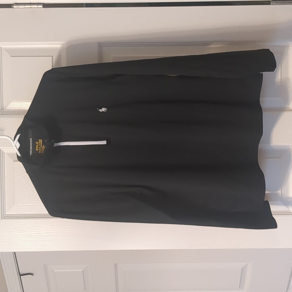 Polo Ralph Lauren black performance pullover. Size medium.